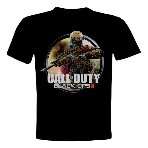 Polera Call Of Duty Black Ops, Manga Corta 100% Algodón
