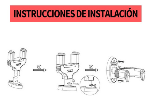 Soporte De Pared Para Guitarra Electrica Acustica Hercules