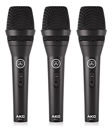 Paquete De 3 Piezas De Micrófono Vocal Dinámico P5s Pack Akg