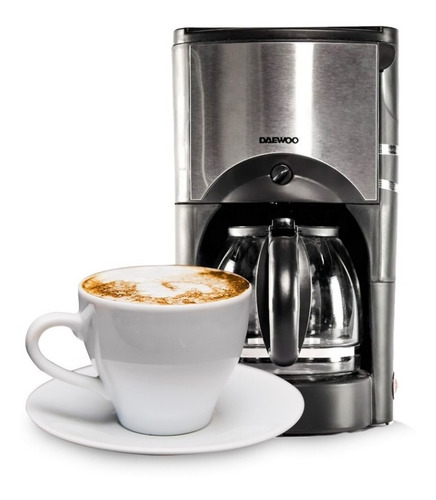 Cafetera Filtro 1.5l Acero Inoxidable 1000w Daewoo Antigoteo