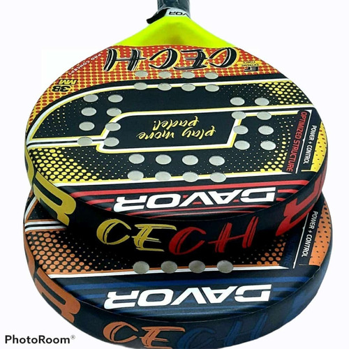 Imagen 5 de 5 de Paleta De Padel Davor Cech Reforzada Con Protector De Regalo