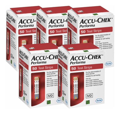 Accu-chek Tiras Performa Paquete Con 250 Tiras Glucómetro