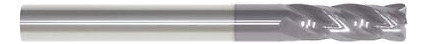 Zoro Select 206-602298 Carbide End Mill,1/8in,4fl,single Aad