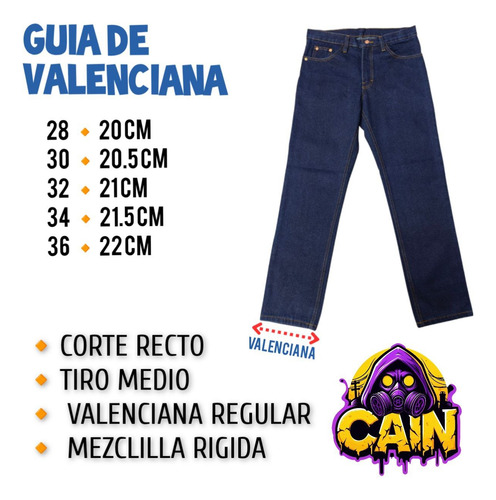 Pack 3 Vaqueros Recto Clásico Para Hombre Mezclilla Gruesa