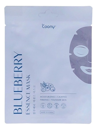 Mascarilla Coony Blueberry Antiedad Antiarrugas Piel Suave