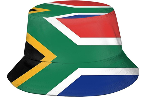 Lindos Sombreros De Cubo Con Bandera De Sudáfrica, Gorra De 