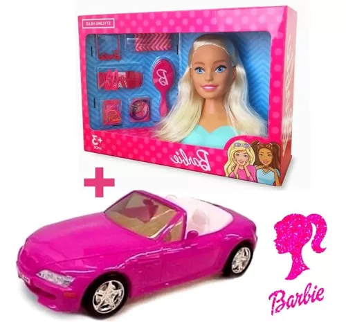 Barbie Carro Conversível Rosa com Boneca - Mattel