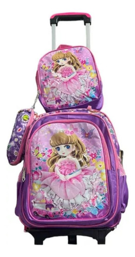 Mochila Escolar Pack Para Niños/ Niñas Colegio Maleta Bolso