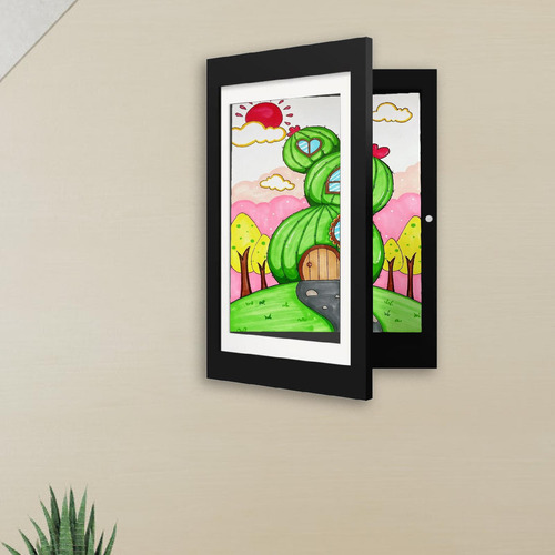 8k Kids Art Display Frame Colgante De Pared Marco Negro
