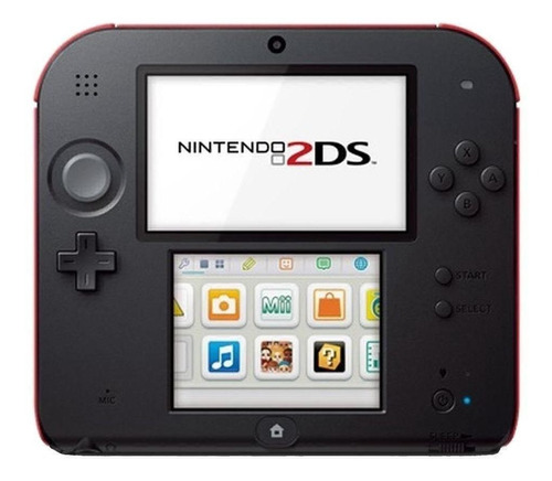 Nintendo 3DS 2DS Standard color  rojo y negro