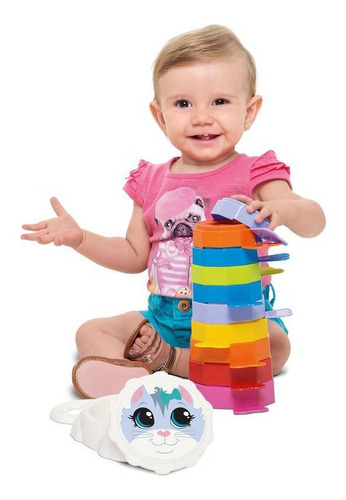 Brinquedo Para Bebês Empilha Baby Gatinho - Mercotoys 410 Cor Colorido