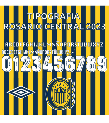 Tipografía Rosario Central 23-2024 