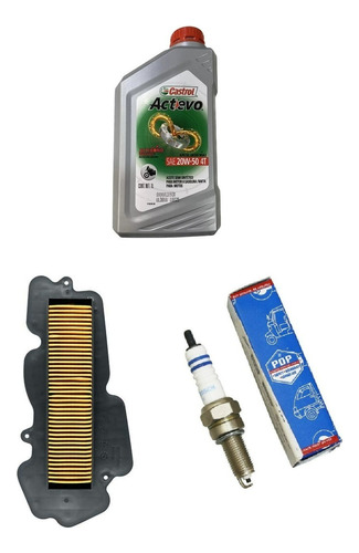 Kit Service Filtro De Aire+aceite+bujia Vespa Vxl 150 Sr160