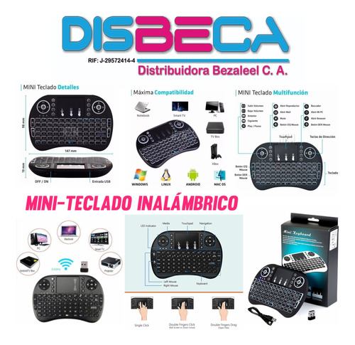 Mini Teclado Inalámbrico