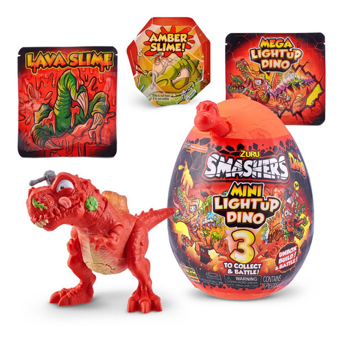 Smashers Dino Mini Light Up Dinosaurio T-rex Huevo Sorpresas