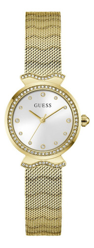 Reloj Guess Mujer Dorado Acero Inoxidable Mermaid Fondo Plateado