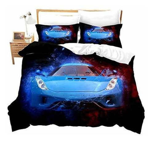 Feelyou Juego De Ropa De Cama Para Coche De Carreras, Tamaño