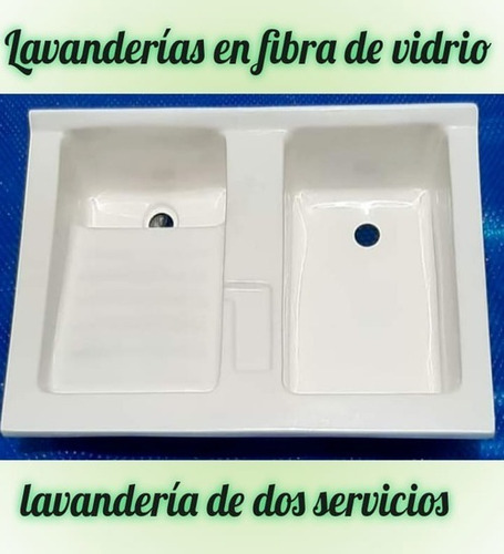 Lavanderías En Fibra De Vidrio De Uno Y Dos Servicios