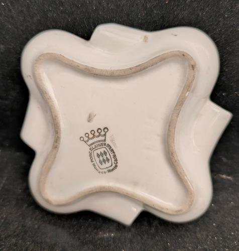 Antiguo Cenicero Mesa Porcelana Rdo Principado De Mónaco (Usado)