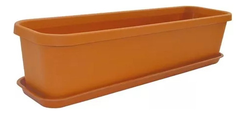 Matera Plastica Rectangular Terracota 85cm Largo+ Plato