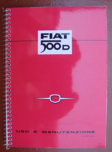 Manual Do Proprietário Fiat 500 D - 1964 -