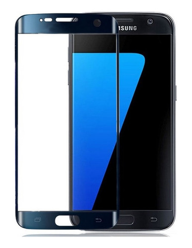 Pelicula De Vidro Galaxy S8 Plus Curvada 3d Borda Azul