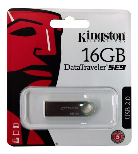 Pendrive Kingston 16gb 16 Gb Datatraveler Dtse9h 2.0 Origina