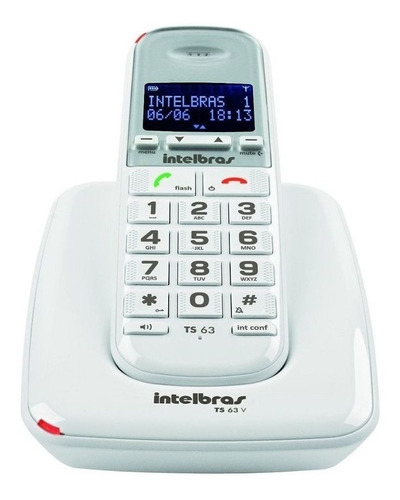 Teléfono Intelbras TS 63 V inalámbrico - color blanco