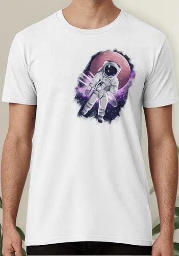 Remera Astronaut Floating In The Space , Astronauta Flotando