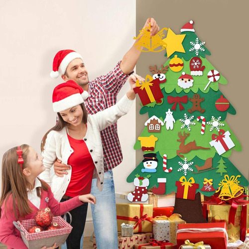 Árbol De Navidad De Fieltro De Juguetes Para Niños Diy 100cm