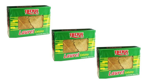  Laurel Entero Iberia 8gr Pack De 3 Unidades 