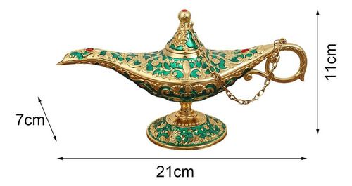 Lámpara Clásica Retro Verde (21x7x11cm) Verde (21x7x11cm)