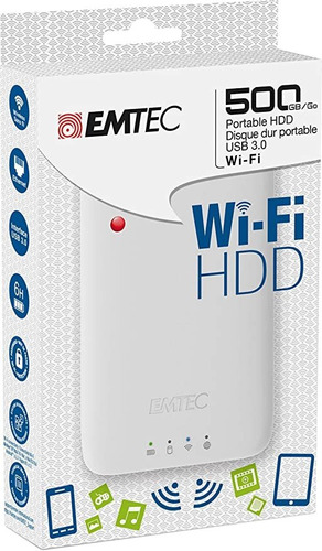 Emtec 500 gb Usb 3.0 portable Hdd Wi-fi (echdd500p60