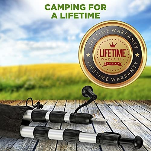 Imagen 6 de 6 de Varillas De Aluminio Ajustables Para Carpa Camping 4 Polos