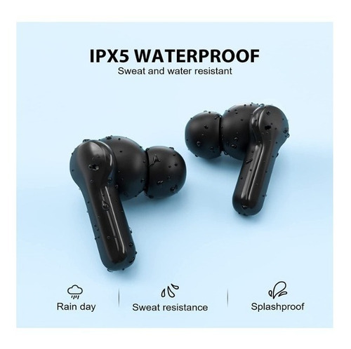 Imagen 3 de 3 de Auriculares in-ear inalámbricos QCY True Wireless Earbuds T13 negro
