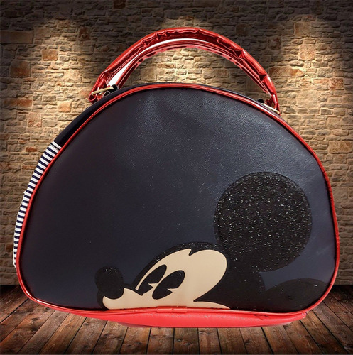 Imagen 2 de 5 de Bolsa Para Dama De Disney, De Mickey Mouse En Rojo Y Negro