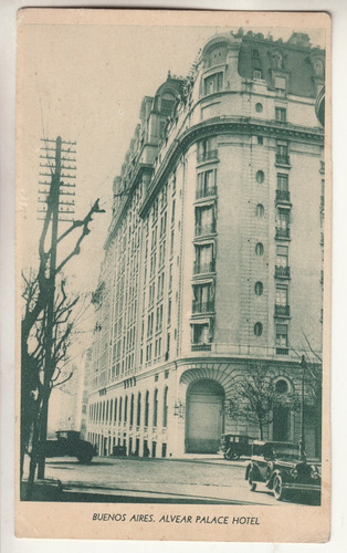 1930 Postal Vista De Alvear Palace Hotel De Buenos Aires 