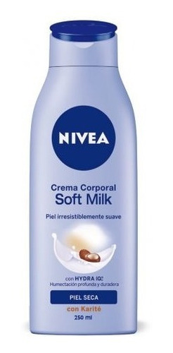 Crema Corporal Nivea Soft Milk Piel Seca 250ml