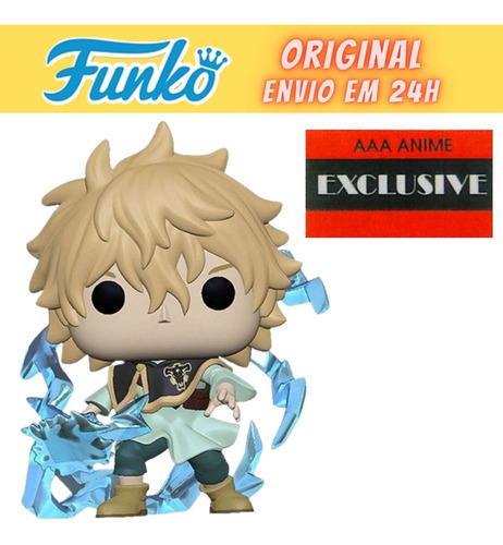 Boneco Funko Pop Black Clover Luck Voltia - Exclusivo 1102