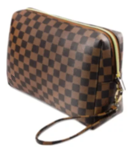 Bolso de maquillaje Louis Vuitton en lona recubierta de cuadros