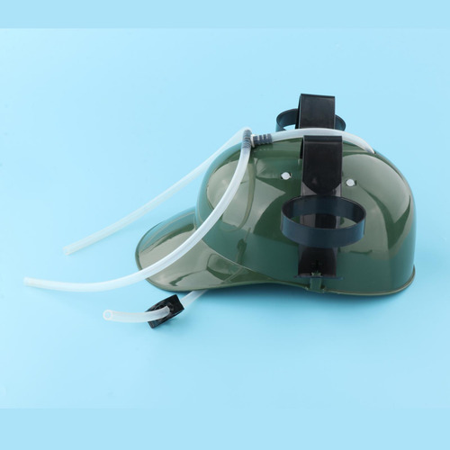 Casco Para Beber Ajustable Con Soporte Para Latas De Paja