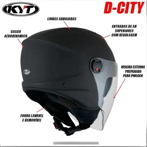 Capacete Kyt D-city Dennis Foggia Leopard Cor Azul Tamanho do