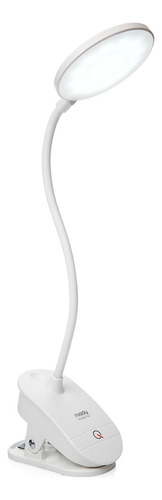 Lámpara Con Clip Luz Lectura Recargable Usb 3 Niveles Brillo