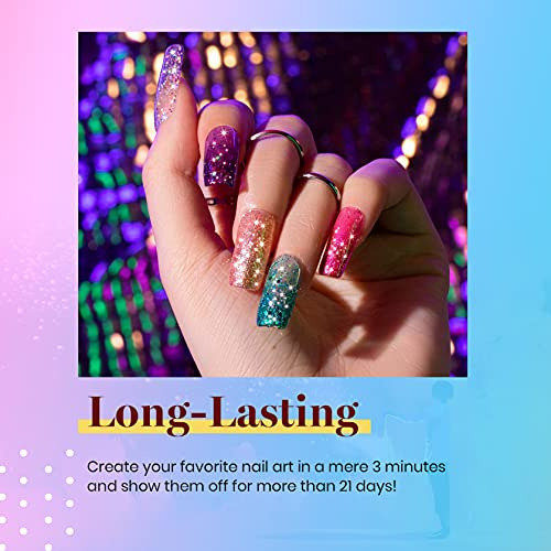 Esmalte De Uñas Secado Uv Edicion Boujee Glitter 6 Colores