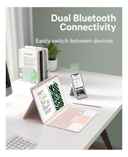 C Funda Para iPad 10.9 10ma 2022 + Teclado Touchpad