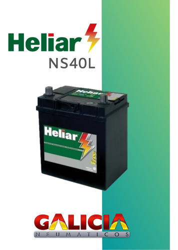 Batería Heliar 12v 65amp Ns40l