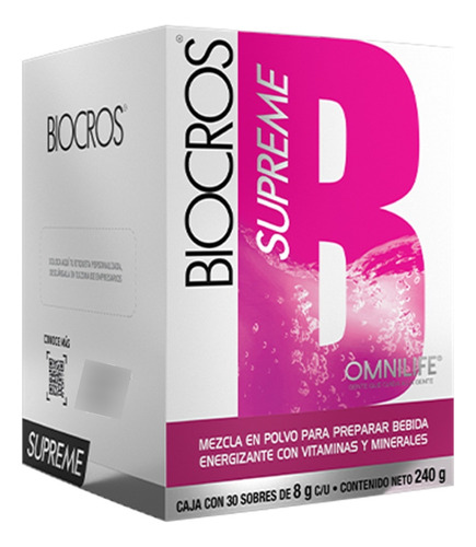 Biocros Supreme 30 Sobres - Energi - Unidad a $3425