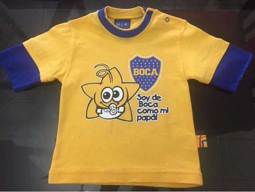 Remera Bebé Boca Juniors Oficial