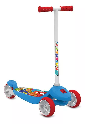 Brinquedo De Crianças Patinete Azul De Carros De Corrida em