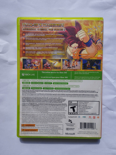 Dragon Ball Z Battle Of Z Xbox 360 (Usado)